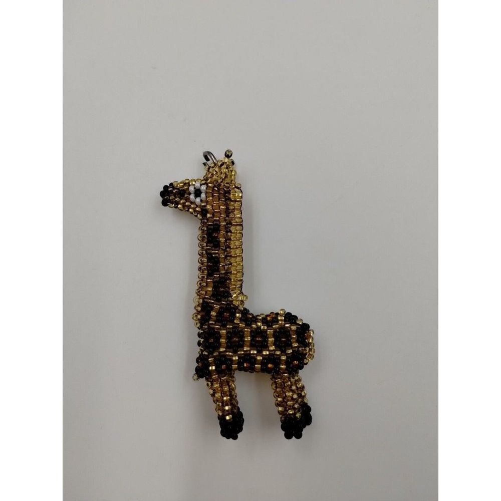 GIRAFFE Pendant Necklace Black Gold Tone 3" Womens Fashion Jewelry